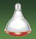 Інфрачервона лампа для обігріву тварин InterHeat PAR38R, Е27, червона