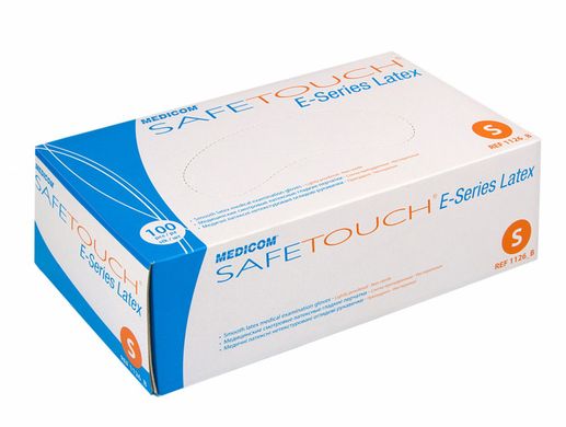 Рукавички латексні SafeTouch® E-Series опудрені, Натуральний