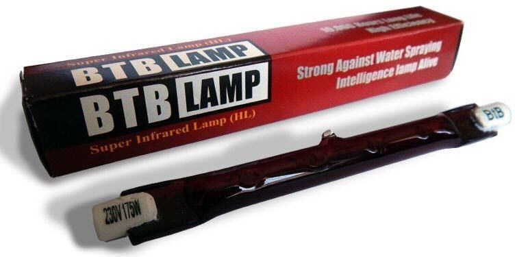 Инфракрасная лампа для обогрева поросят 175W, 118 мм, 175